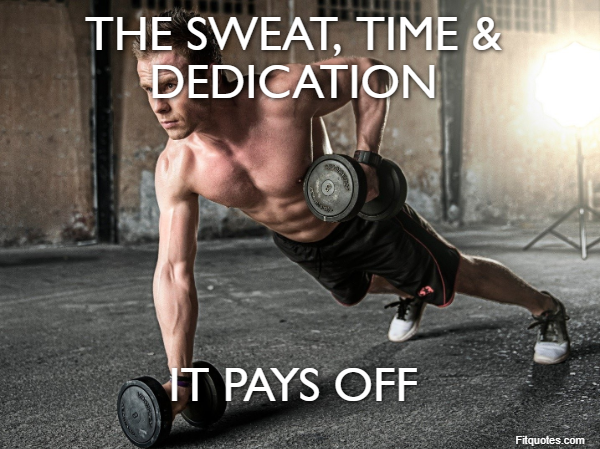 The sweat, time & dedication it pays off